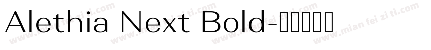 Alethia Next Bold字体转换